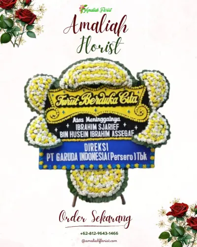 Papan Bunga Duka di Biawao