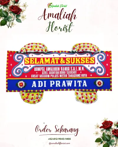 Karangan Bunga Ucapan Selamat di Biawao